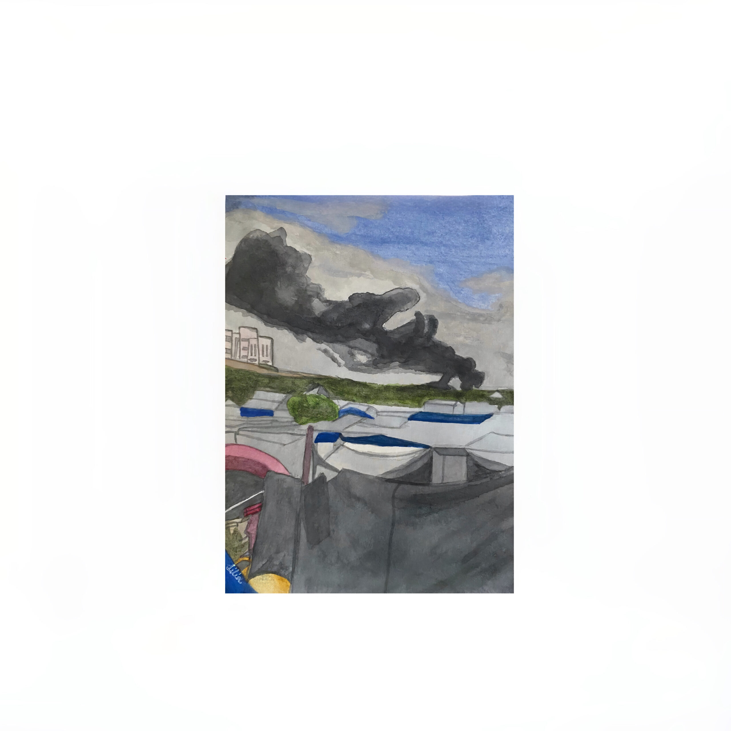 black smoke
