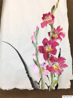 Pracitce art work using Earth Paper #1 by Ng Yuet Lau