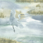 Egrets at Dusk by Arlo Mercia